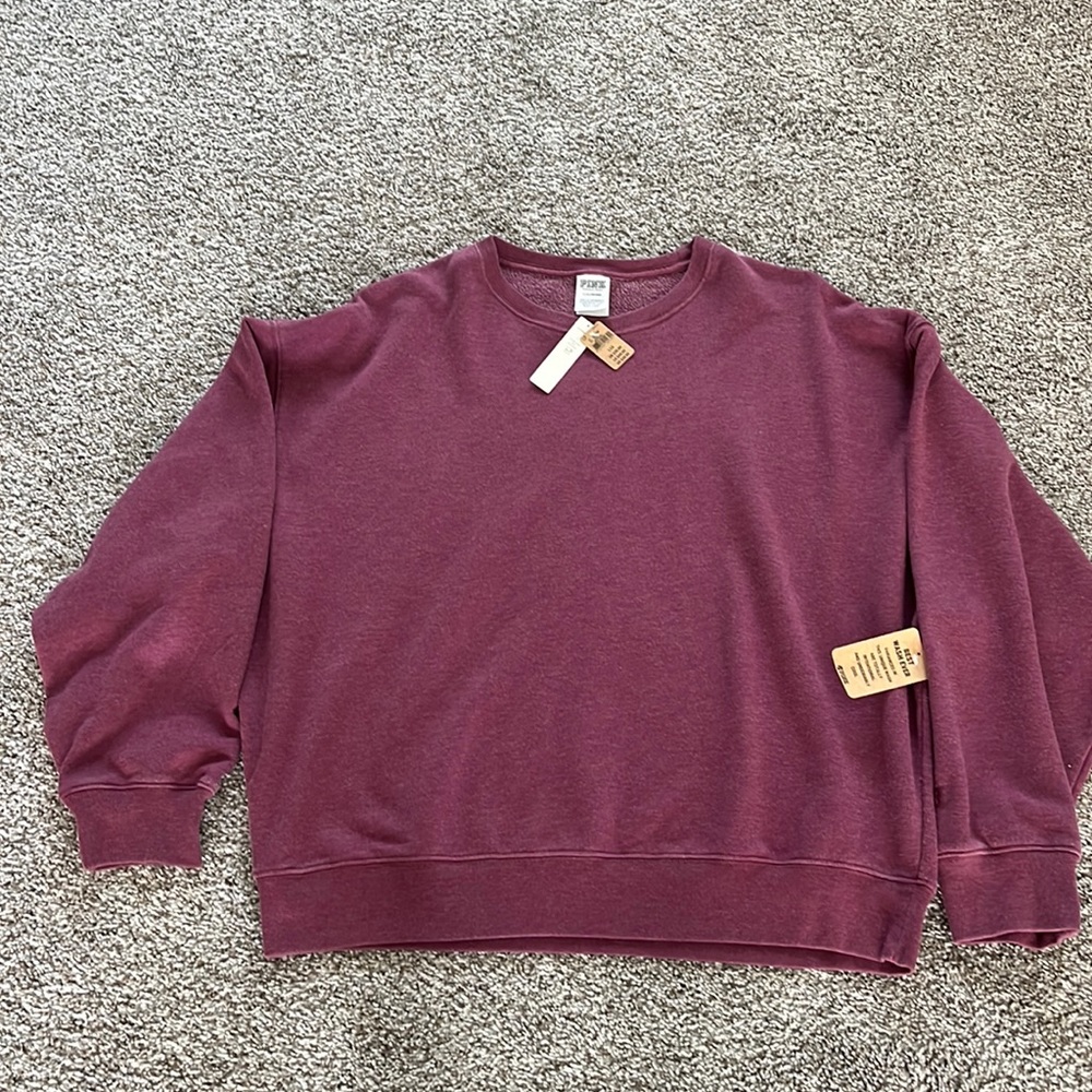 Pink brand oversized sweat shirt NWT